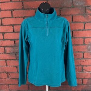 Alpine Design Women's Medium Teal‎ Fleece Quarter-Zip Sweatshirt – Outdoor, Cozy